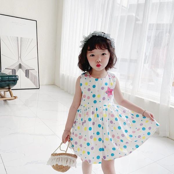 2020 new girls dress summer candy dot pattern sleeveless girl dress 90-140, Red;yellow
2020 new girls dress summer candy dot pattern sleeveless girl dress 90-140, Red;yellow