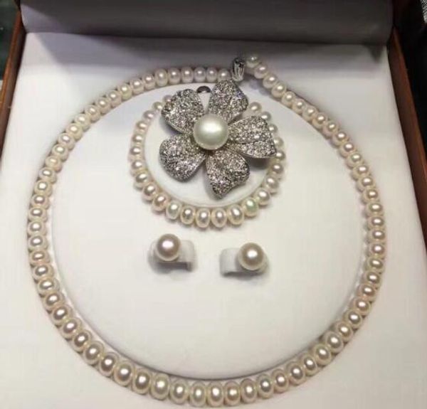 jewelry pearl set luxury noble jewelry set lavender pearl necklace bracelet earring brooch (brooch random ing, Silver
jewelry pearl set luxury noble jewelry set lavender pearl necklace bracelet earring brooch (brooch random ing, Silver