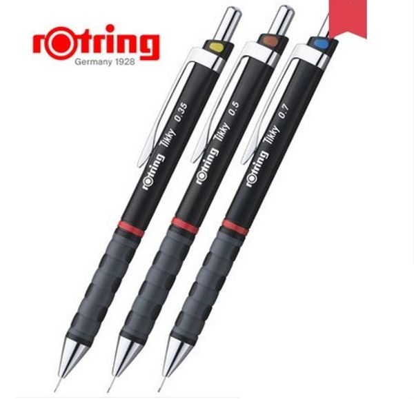 

rotring tikky mechanical pencil 0.35mm/ 0.5mm 0.7mm/1.0mm black plactis pen holder automatic pencil drawing pen, Blue;orange