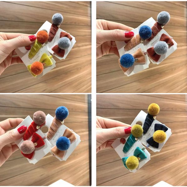 10set/lot new kids barrettes hairpins velvet girls hair bows hair rope children pom pom clips for girls accessories, Slivery;white
10set/lot new kids barrettes hairpins velvet girls hair bows hair rope children pom pom clips for girls accessories, Slivery;white
