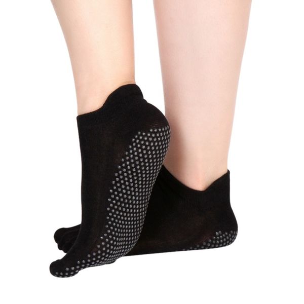 pair women yoga fitness pilates socks colorful non slip massage toe durable sport socks outdoor, Black
pair women yoga fitness pilates socks colorful non slip massage toe durable sport socks outdoor, Black