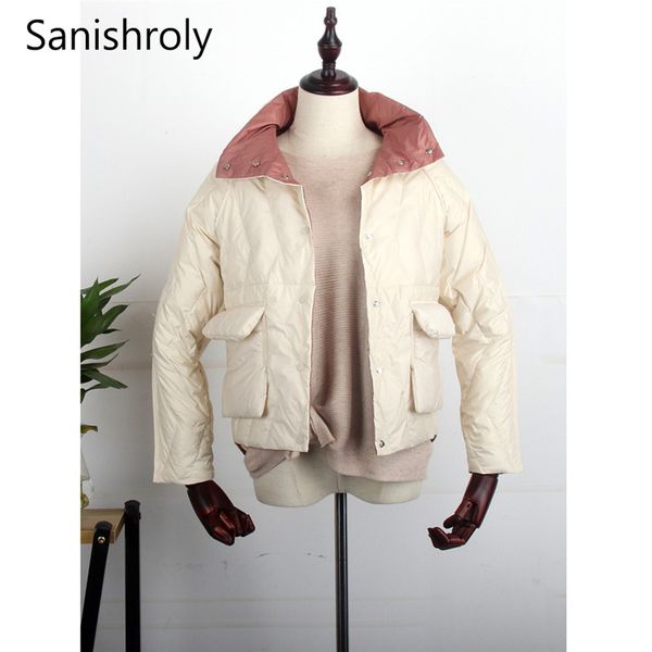 sanishroly double coat autumn winter women ultra light down jacket slim white duck down coats female short outwear plus size 583, Black
sanishroly double coat autumn winter women ultra light down jacket slim white duck down coats female short outwear plus size 583, Black