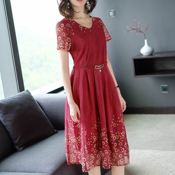 dress summer women plus size dress elegant new vestidos verano 2020 jurken short sleeve kj017, Black;gray
dress summer women plus size dress elegant new vestidos verano 2020 jurken short sleeve kj017, Black;gray