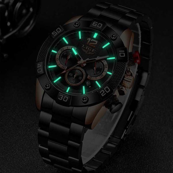 stainless steel new lige watches mens sport waterproof luminous chronograph quartz men watch relogio masculino, Slivery;brown
stainless steel new lige watches mens sport waterproof luminous chronograph quartz men watch relogio masculino, Slivery;brown