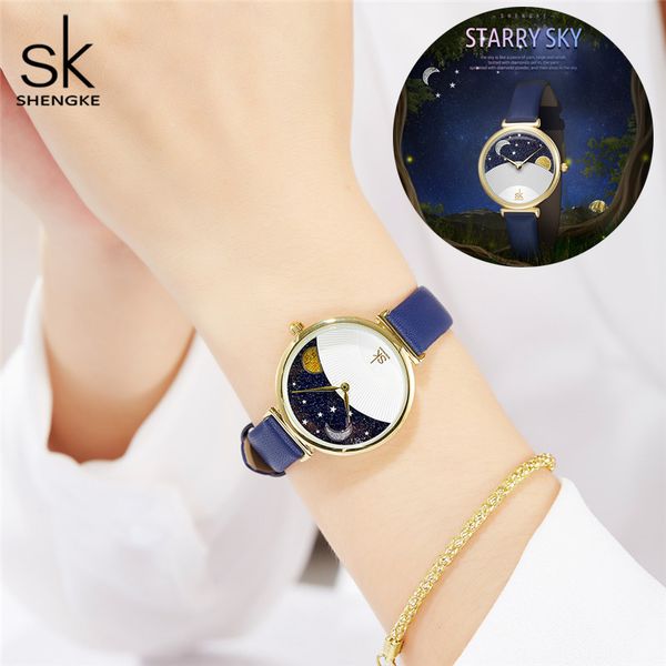 shengke women watch fashion blue quartz watch lady leather watchband casual waterproof wristwatch gift for wife with box, Slivery;brown
shengke women watch fashion blue quartz watch lady leather watchband casual waterproof wristwatch gift for wife with box, Slivery;brown