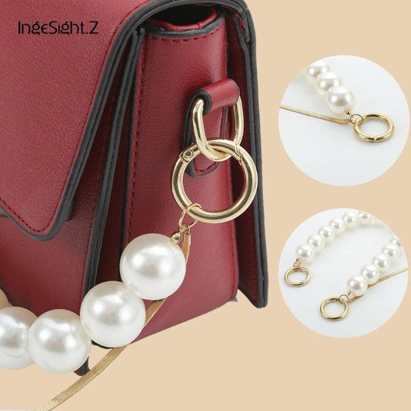 ingesight.z double layered imitation pearl straps bag chains for women fashion gold color snake chain long key chains jewelry, Silver
ingesight.z double layered imitation pearl straps bag chains for women fashion gold color snake chain long key chains jewelry, Silver
