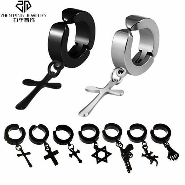 clip earring black cross hexagon earrings no pierced hole punk men jewelry trendy gift 1 piece, Silver
clip earring black cross hexagon earrings no pierced hole punk men jewelry trendy gift 1 piece, Silver