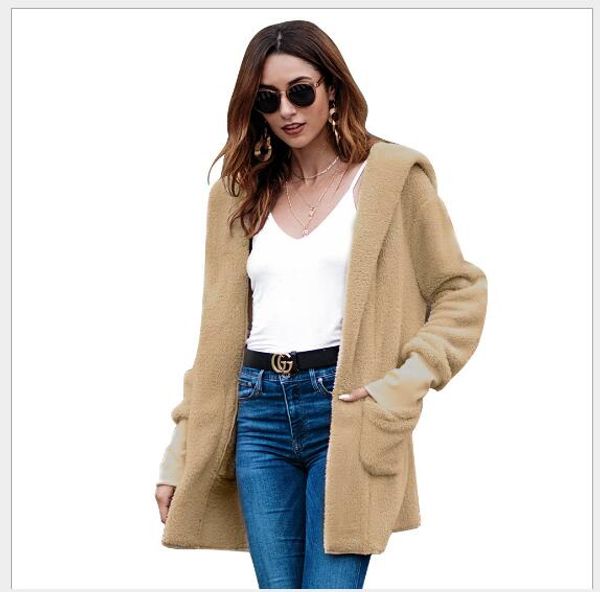 women woolen coat 2018 new winter long section slim fit hooded coat female outwear fashion casual long sleeve solid wool jacket, Black
women woolen coat 2018 new winter long section slim fit hooded coat female outwear fashion casual long sleeve solid wool jacket, Black
