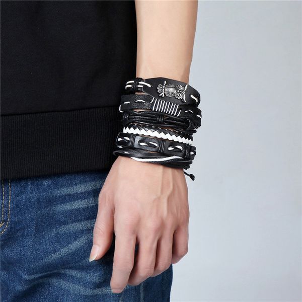 vintage multiple charm bracelets set for men woman fashion wristbands owl leaf leather bracelet diy woven bracelet bangles party jewelry, Golden;silver
vintage multiple charm bracelets set for men woman fashion wristbands owl leaf leather bracelet diy woven bracelet bangles party jewelry, Golden;silver