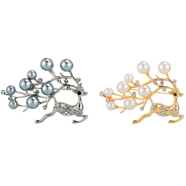 vintage rhinestone fawn brooch scarf pearl brooch creative mother gift cute 2 pcs, Gray
vintage rhinestone fawn brooch scarf pearl brooch creative mother gift cute 2 pcs, Gray