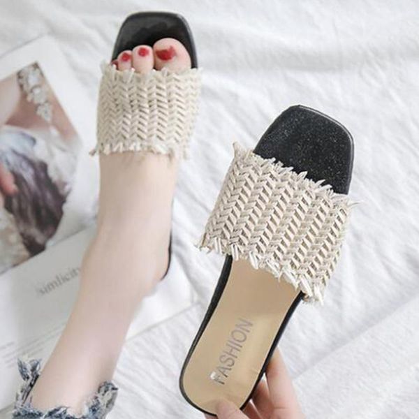 summer women's fisherman sandals woman open toe flat slippers tassel sandalias women summer straw knitting flip flops xx48, Black
summer women's fisherman sandals woman open toe flat slippers tassel sandalias women summer straw knitting flip flops xx48, Black