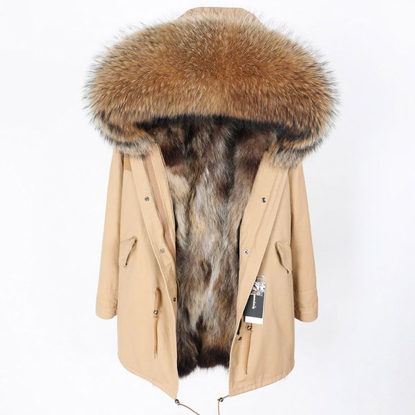 womens parka style jacket winter warm real fur coat removable mink liner long thick natural hair overcoat, Black
womens parka style jacket winter warm real fur coat removable mink liner long thick natural hair overcoat, Black