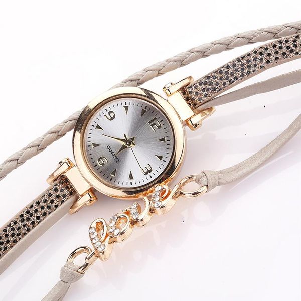 fashion creative personality quartz watch temperament love bracelet watch forladies gifts, Slivery;brown
fashion creative personality quartz watch temperament love bracelet watch forladies gifts, Slivery;brown