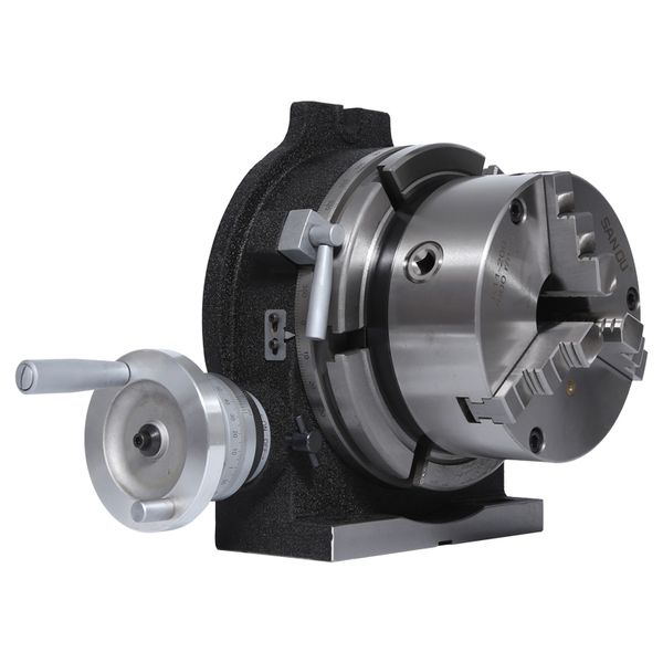 4/6/8/10/12/14 inch universal indexing table turntable with three-jaw chuck indexing head milling machine vertical bed dual-use
4/6/8/10/12/14 inch universal indexing table turntable with three-jaw chuck indexing head milling machine vertical bed dual-use