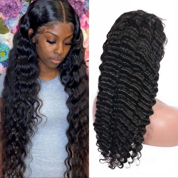 human hair deep wave 13x4 lace front wigs natural color indian remy hair wig pre plucked 8-24 inch, Black;brown
human hair deep wave 13x4 lace front wigs natural color indian remy hair wig pre plucked 8-24 inch, Black;brown