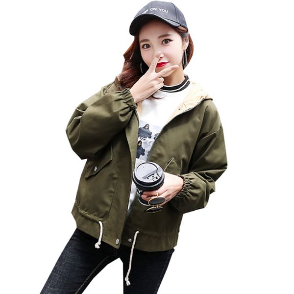 2018 autumn spring women sweet wind-breaker hooded jacket loose harajuku jackets new plus size feminino coats outwear windbreake, Tan;black
2018 autumn spring women sweet wind-breaker hooded jacket loose harajuku jackets new plus size feminino coats outwear windbreake, Tan;black