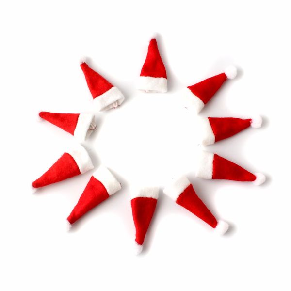 10pcs/lot mini santa hats for christmas party holiday decoration lollipop hat kerstmuts er mini hat craft
10pcs/lot mini santa hats for christmas party holiday decoration lollipop hat kerstmuts er mini hat craft