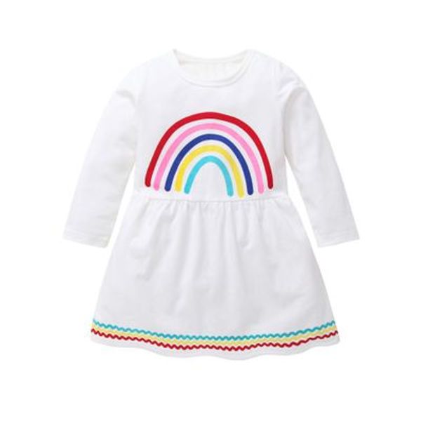 baby rainbow dress kids girls clothes long sleeve toddler white princess party print tutu dress girl costume dresses, Red;yellow
baby rainbow dress kids girls clothes long sleeve toddler white princess party print tutu dress girl costume dresses, Red;yellow