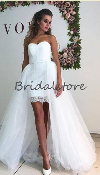 fashion hi low wedding dresses with detachable skirts white sweetheart tulle country bridal gowns 2019 short beach wedding dress
fashion hi low wedding dresses with detachable skirts white sweetheart tulle country bridal gowns 2019 short beach wedding dress