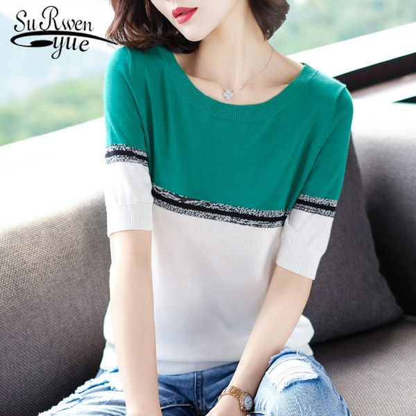 2020 summer sweater short sleeve ladies shirts women thin loose-fit women half sleeve base fashion blouses 8650 50, White
2020 summer sweater short sleeve ladies shirts women thin loose-fit women half sleeve base fashion blouses 8650 50, White