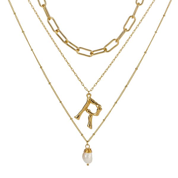 wholesale- necklace jewelry pendant gold plated necklace 26 letters multi layers necklaces women choker with natural stone ne976-4, Silver
wholesale- necklace jewelry pendant gold plated necklace 26 letters multi layers necklaces women choker with natural stone ne976-4, Silver