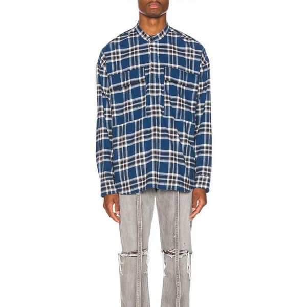 6th collection tartan pattern women men shirts hiphop streetwear oversized men casual long sleeve shirts, White;black
6th collection tartan pattern women men shirts hiphop streetwear oversized men casual long sleeve shirts, White;black