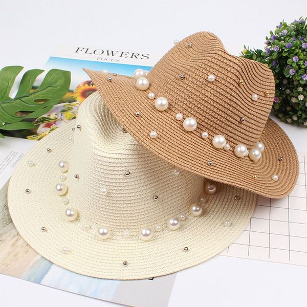 summer british pearl beading flat brimmed straw hat shading sun hat lady beach wide brim d08d
summer british pearl beading flat brimmed straw hat shading sun hat lady beach wide brim d08d