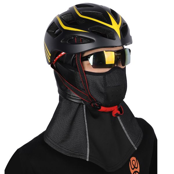 winter leather hood riding mask wind and cold protection face warm outdoor sports equipment, Black
winter leather hood riding mask wind and cold protection face warm outdoor sports equipment, Black