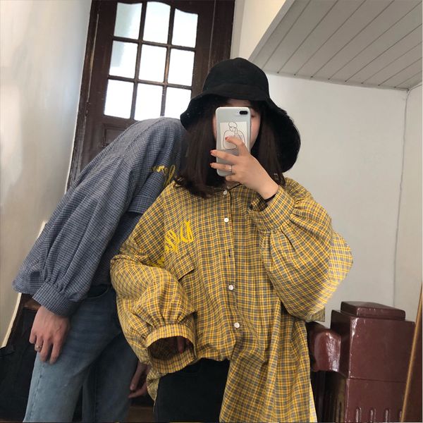 autumn new plaid shirt men fashion retro loose long-sleeved shirt man streetwear hip hop casual male clothes s-2xl, White;black
autumn new plaid shirt men fashion retro loose long-sleeved shirt man streetwear hip hop casual male clothes s-2xl, White;black