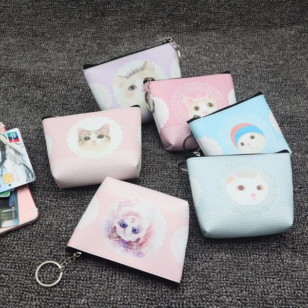 women's mini bag cute leather cat zipper coin purse hand carry mobile phone key storage bag small girl wallet monederos, Red;black
women's mini bag cute leather cat zipper coin purse hand carry mobile phone key storage bag small girl wallet monederos, Red;black