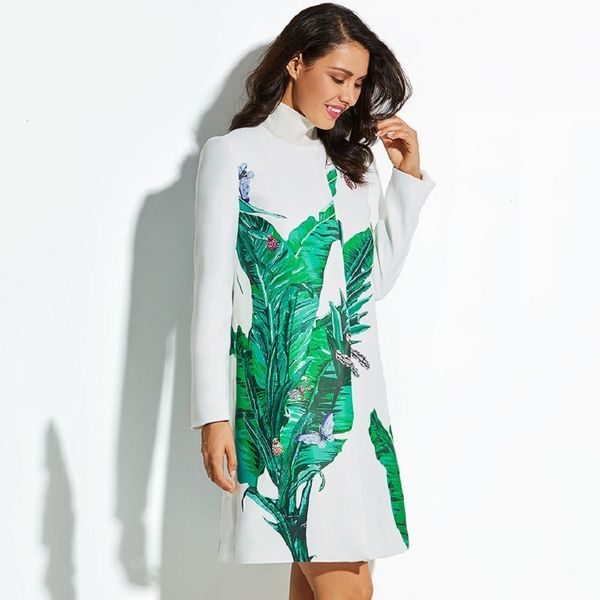 spring autumn thin wool blend coat women long overcoat 2019 white fashion ladies green leaf printed cotton elegant outwear y190926, Black
spring autumn thin wool blend coat women long overcoat 2019 white fashion ladies green leaf printed cotton elegant outwear y190926, Black