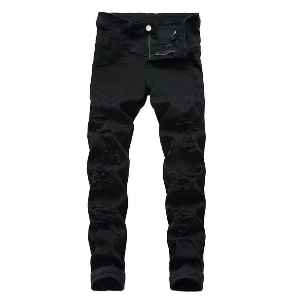 jeans men slim fit personality stretchy casual ripped jeans denim hip hop streetwear biker patch hole skinny pencil pants, Blue
jeans men slim fit personality stretchy casual ripped jeans denim hip hop streetwear biker patch hole skinny pencil pants, Blue