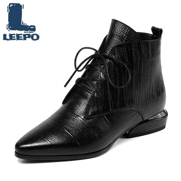 woman ankle boots cow leather autumn winter short plush black pointed toe lace-up low heels female luxury boots party shoe
woman ankle boots cow leather autumn winter short plush black pointed toe lace-up low heels female luxury boots party shoe