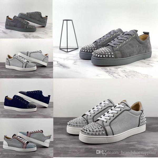 with red bottom sneakers low toe spikes flat red bottom men and women leather sneakers party designer shoes, Black
with red bottom sneakers low toe spikes flat red bottom men and women leather sneakers party designer shoes, Black