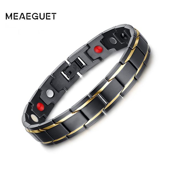 other bracelets meaeguet 12mm black health & bangles magnetic h power stainless steel charm bracelet jewelry for man, Golden;silver
other bracelets meaeguet 12mm black health & bangles magnetic h power stainless steel charm bracelet jewelry for man, Golden;silver
