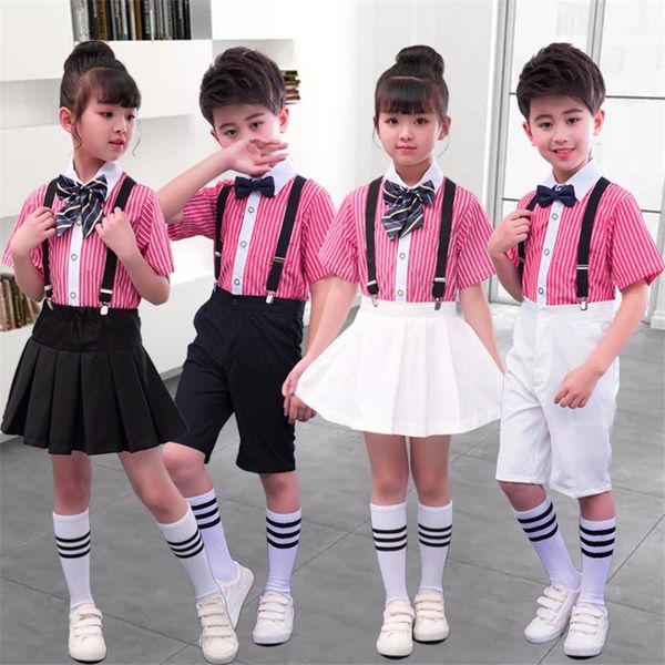 8style new japanese school uniform for girl skirt stripe college chorus team wear stage performance clothing kids costumes, White
8style new japanese school uniform for girl skirt stripe college chorus team wear stage performance clothing kids costumes, White