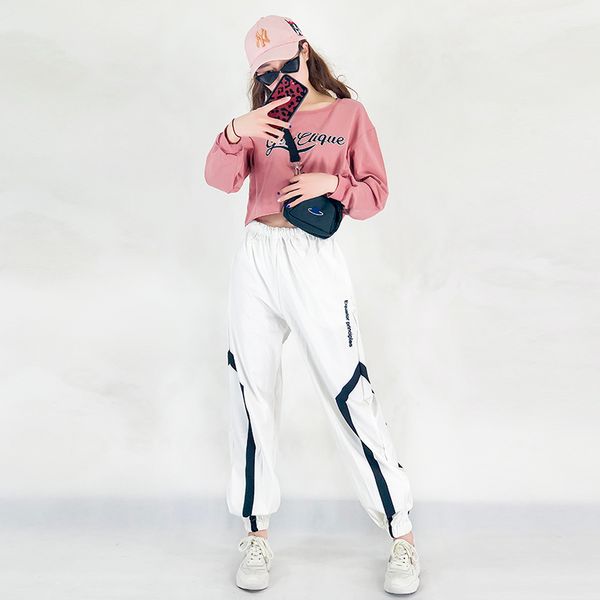 hip hop costume women pink long sleeve white pants street dancing clothes girls jazz stage wear modern show outfits dt866, Black;red
hip hop costume women pink long sleeve white pants street dancing clothes girls jazz stage wear modern show outfits dt866, Black;red