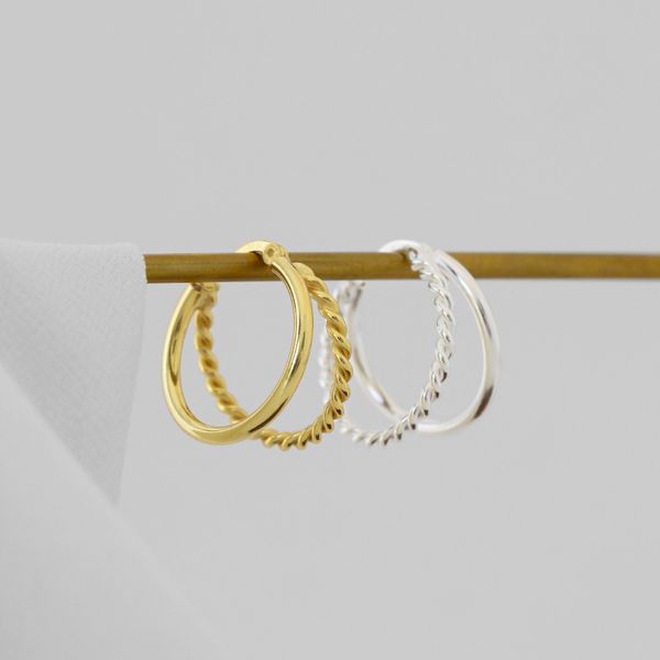 real sterling 925 silver double circles hoop earrings for women bijoux femme, twisted gold color metal earings hoops jewelry, Golden;silver
real sterling 925 silver double circles hoop earrings for women bijoux femme, twisted gold color metal earings hoops jewelry, Golden;silver