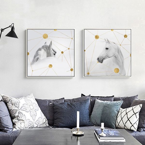 white horse geometric space decor canvas painting poster decor wall print wall pictures for living room print
white horse geometric space decor canvas painting poster decor wall print wall pictures for living room print