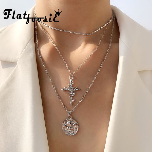 flatfoosie богемского ретро крест rose choker ожерелье женщины многослойной серебряная цепочка монеты портрет ожерелье аксессуары, Silver
flatfoosie богемского ретро крест rose choker ожерелье женщины многослойной серебряная цепочка монеты портрет ожерелье аксессуары, Silver