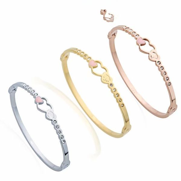 2020 luxury designer jewelry women bracelets t brand bracelet pink heart bracelet fashion accessories for love bracelet girls, Black
2020 luxury designer jewelry women bracelets t brand bracelet pink heart bracelet fashion accessories for love bracelet girls, Black