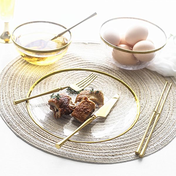 new stainless steel golden cutlery set mirror polishing dinnerware tableware dinner knife fork foods tools kitchen accessories dinnerware se
new stainless steel golden cutlery set mirror polishing dinnerware tableware dinner knife fork foods tools kitchen accessories dinnerware se