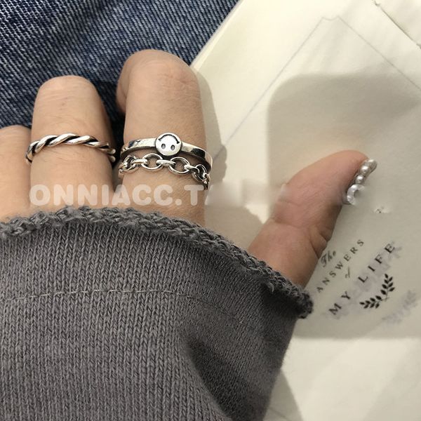 dongguk door smiling face chain hemp flower ring womens index finger 925 sterling silver thai silver retro open-style
dongguk door smiling face chain hemp flower ring womens index finger 925 sterling silver thai silver retro open-style