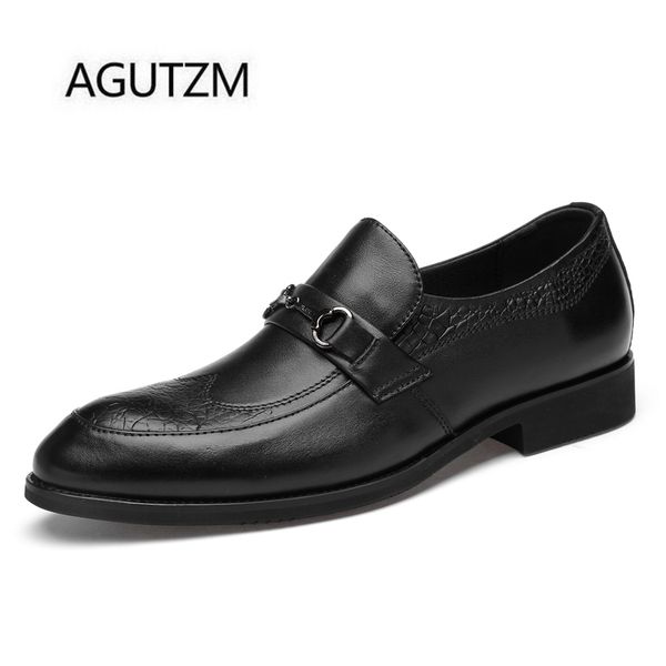 agutzm 1988/-1 fashion pointed toe slip on/lace up genuine leather square heel men's business dress shoes size : 36-45, Black
agutzm 1988/-1 fashion pointed toe slip on/lace up genuine leather square heel men's business dress shoes size : 36-45, Black