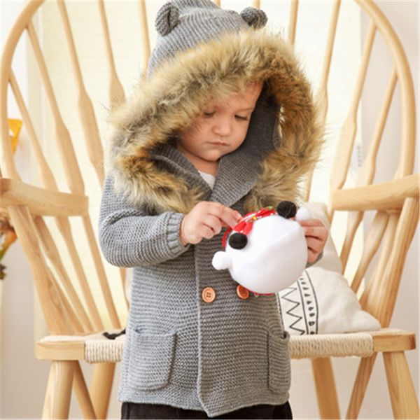 warm baby boy hooded coat girls knit cardigan cartoon bear newborn knitted jackets boy clothing for girls coat jackets, Blue;gray
warm baby boy hooded coat girls knit cardigan cartoon bear newborn knitted jackets boy clothing for girls coat jackets, Blue;gray
