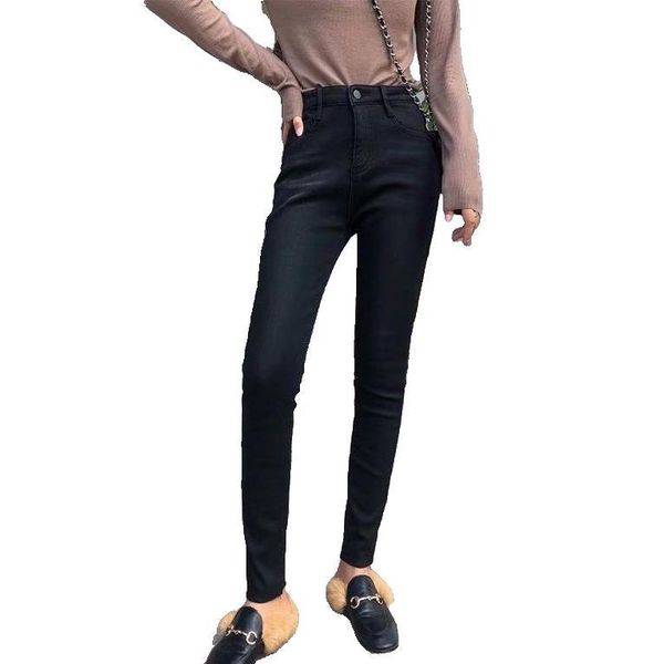 high-waisted elasticity plus velvet warm skinny pencil pants 2019 autumn trousers high-waisted women's jeans, Blue
high-waisted elasticity plus velvet warm skinny pencil pants 2019 autumn trousers high-waisted women's jeans, Blue