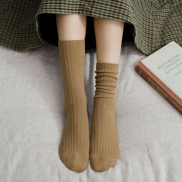 fashion personality middle tube socks stripe happy socks funny lovely popular casual, Black;white