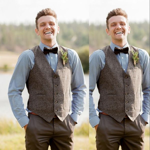 2019 brown men vests slim fit groomsmens vest custom made pockets five buttons herringbone wedding waistcoat, Black
2019 brown men vests slim fit groomsmens vest custom made pockets five buttons herringbone wedding waistcoat, Black