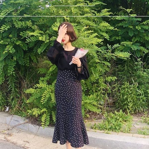 polka dot women skirts 2020 vintage spring mermaid skirts high waist work fashion elegant faldas vintage suknie wieczorowe plus, Black
polka dot women skirts 2020 vintage spring mermaid skirts high waist work fashion elegant faldas vintage suknie wieczorowe plus, Black