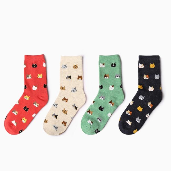 cartoon cat socks pure cotton sock lovely for big kids girl women animal cat socks lifestyle mid-calf length sock, Pink;yellow
cartoon cat socks pure cotton sock lovely for big kids girl women animal cat socks lifestyle mid-calf length sock, Pink;yellow
